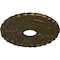 Ekena Millwork Kendall Train Station Ceiling Medallion (Canopies up to 3 7/8"), 18 1/2"OD x 3 7/8"ID x 1"P, Brass CM18KDBRS - alternate 2